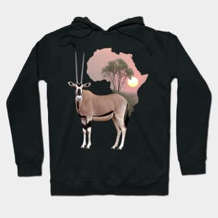 Oryx - Africa - Antelope - Gazelle - Wildlife Hoodie